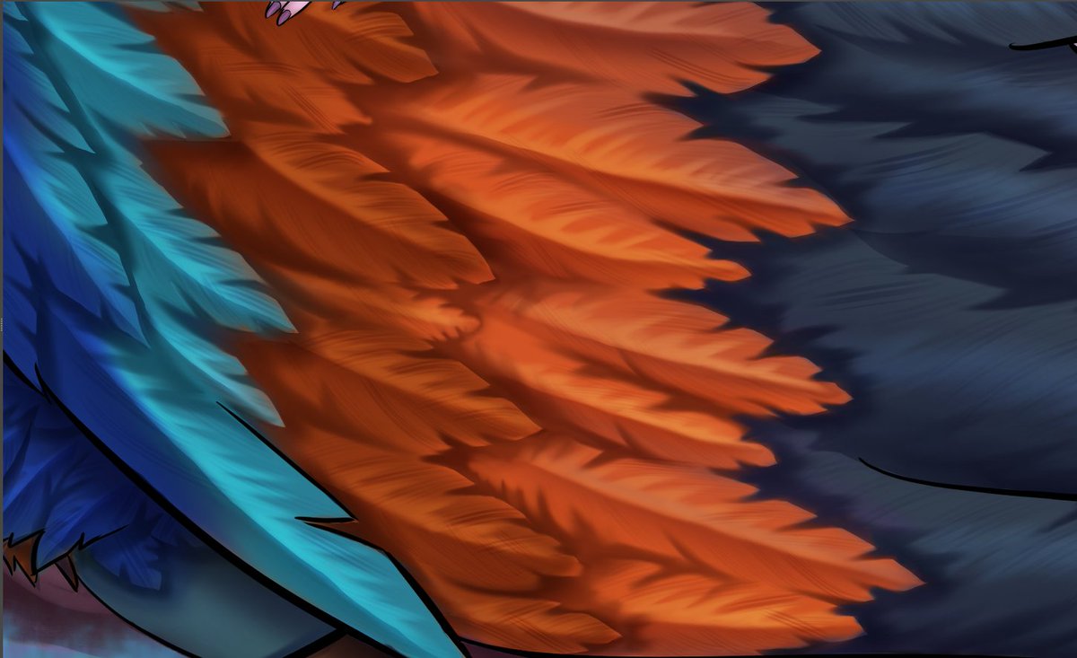 Srcrss_art's tweet image. showing off a lil detail thingy
#drawingdetail #featherdetail