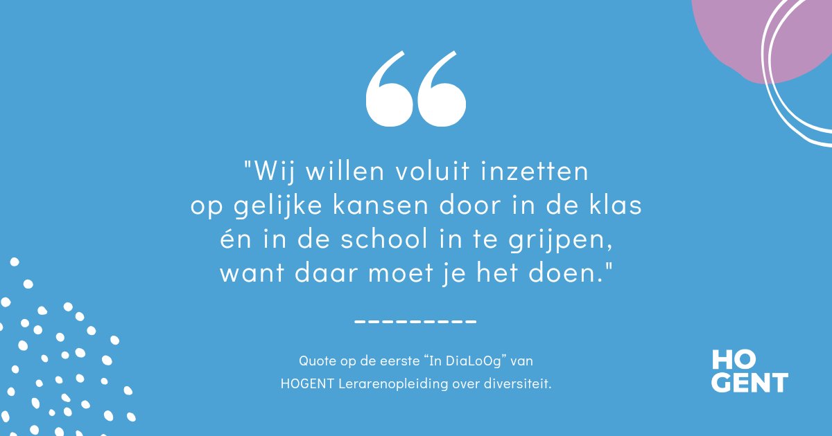 LERAHOGENT's tweet photo. Enkele quotes op de eerste “In DiaLoOg” van #HOGENT #Lerarenopleiding over #diversiteit https://t.co/wIadNYtVbK