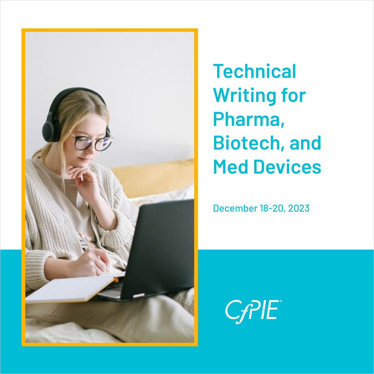CfPIE's tweet image. CfPIE offers a course that can instruct you on how to effectively organize and write reports in the pharmaceutical, biotech, and medical device industries, putting you on track for a wide range of certifications. Click here now to register now cc94.co/3QneVng #lifescience