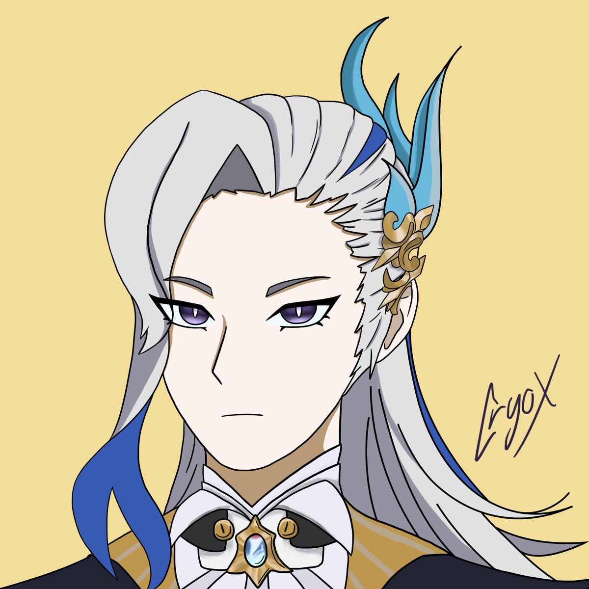utau_cryox's tweet photo. according to the judgement of oratrice mecanique d'analyse cardinale ✨

(I don't play Genshin - my sister forced me)

#genshinimpact #genshinfanart #neuvillette #neuvilettegenshin #digitalart #art #cryoxart #cryox https://t.co/MAhiXrxQvi