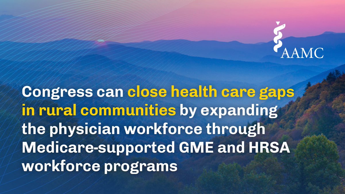I'm proud of academic medicine's commitment to strengthening health care access in rural and underserved areas! #PowerofRural #StartsinAcademicMedicine @AAMCtoday @EssentiaHealth