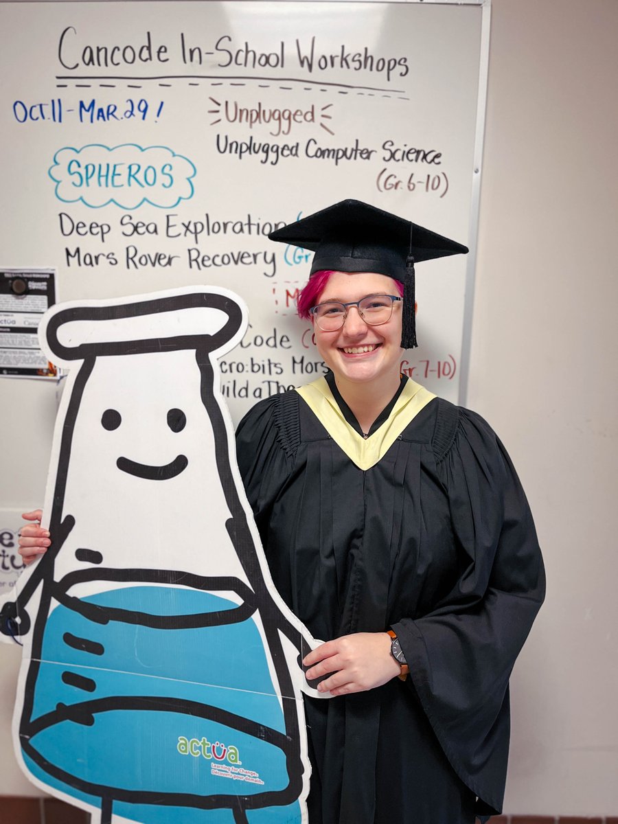 Science Venture (@scienceventure) on Twitter photo Congratulations to Alex (they/them) on their convocation (BSENG) today! Alex worked with us as part of their co-op program (<a href="/UVicECS/">UVic Engineering and Computer Science</a>) and is now part of our Cancode team!~ Congratulations to Alex (they/them) on their convocation (BSENG) today! Alex worked with us as part of their co-op program (<a href="/UVicECS/">UVic Engineering and Computer Science</a>) and is now part of our Cancode team!~
