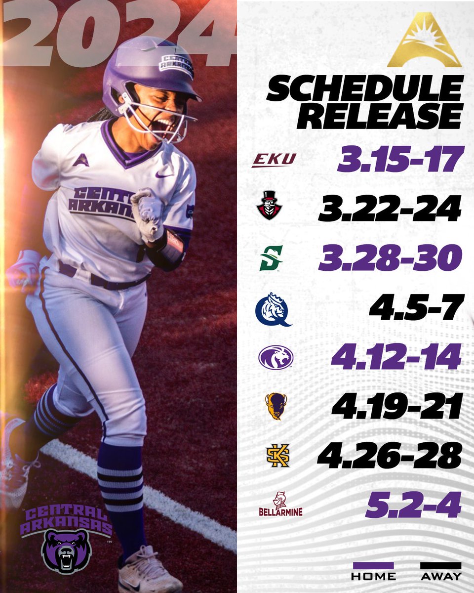 ASUN Softball๐ฅ (@asunsoftball) on Twitter photo ๐ฎ๐ฌ๐ฎ๐ฐ #๐๐ฆ๐จ๐ก๐ฆ๐ ๐๐ผ๐ป๐ณ๐ฒ๐ฟ๐ฒ๐ป๐ฐ๐ฒ ๐ฆ๐ฐ๐ต๐ฒ๐ฑ๐๐น๐ฒ -
<a href="/UCASoftball/">UCA Softball</a>
๐| asunsports.org/news/2023/11/1โฆ
#ASUNBuilt | #BearClawsUp ๐ฎ๐ฌ๐ฎ๐ฐ #๐๐ฆ๐จ๐ก๐ฆ๐ ๐๐ผ๐ป๐ณ๐ฒ๐ฟ๐ฒ๐ป๐ฐ๐ฒ ๐ฆ๐ฐ๐ต๐ฒ๐ฑ๐๐น๐ฒ -
<a href="/UCASoftball/">UCA Softball</a>
๐| asunsports.org/news/2023/11/1โฆ
#ASUNBuilt | #BearClawsUp