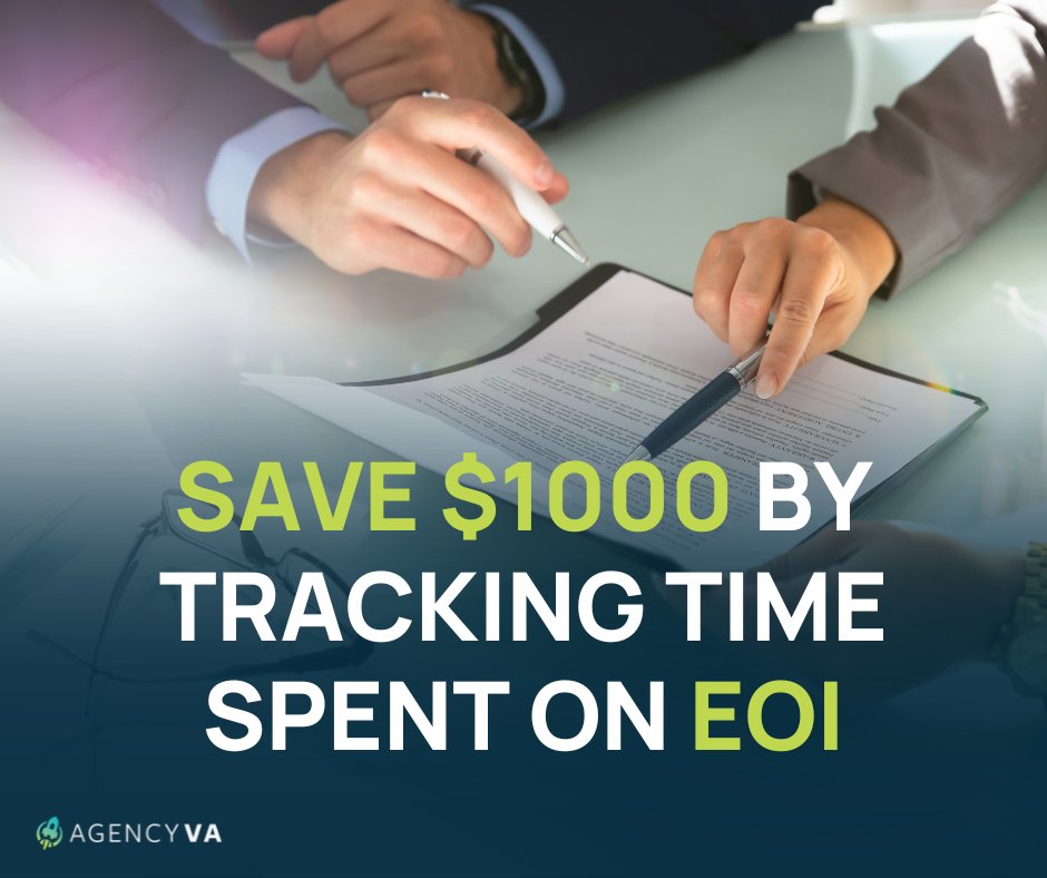 Did you know you could save $1,000s? Track time spent on EOIs and watch the savings roll in.

Stay on top of your insurance game with Agency VA. Contact us now to learn about our industry leading tracking software &amp; virtual insurance assistants!

agencyva.com/contact/?utm_s…