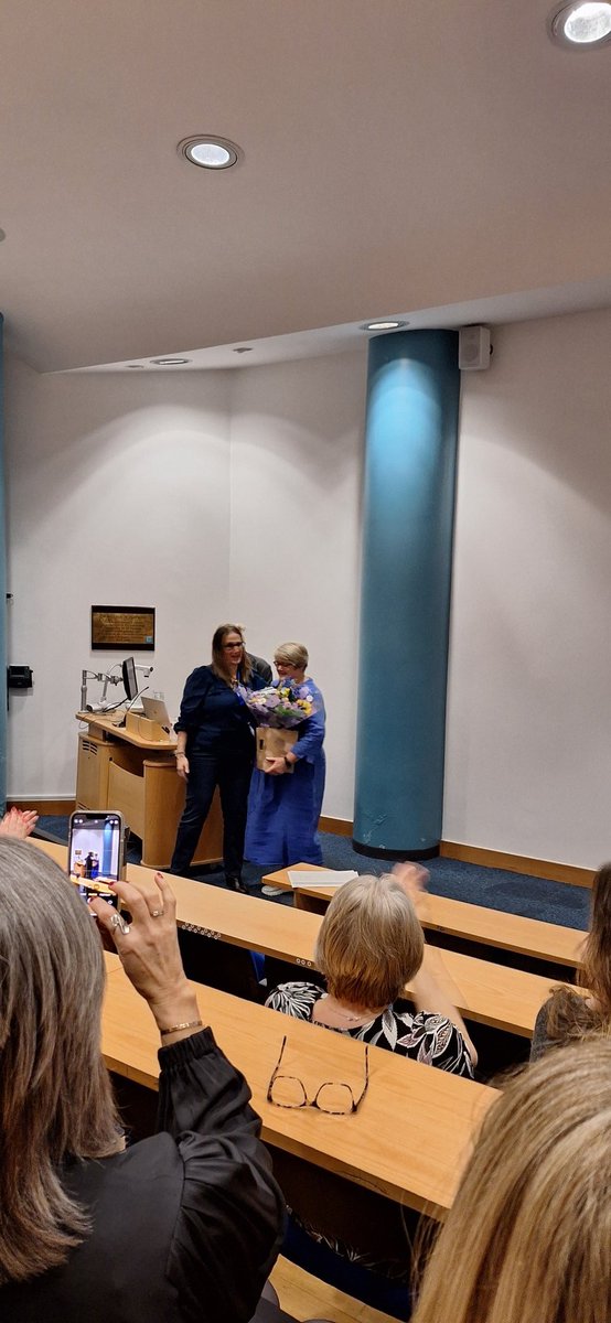 A fantastic, inspiring professorial lecture by @KatrinaBannigan this evening. Captured the essence of occupational therapy beautifully. Such an incredible career to date and a lot still to come with #EmpowerAge. Congratulations Prof Bannigan! 🎉✨️@gcuocc