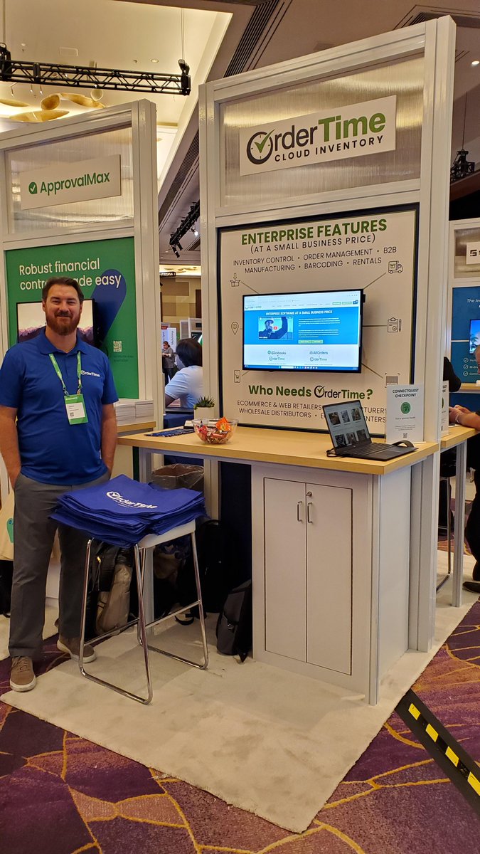 Day 2 at #QBConnect! 🌟 Find us at Booth 81 for top-tier inventory management tools. Let's optimize your business! #OrderTimeInventory