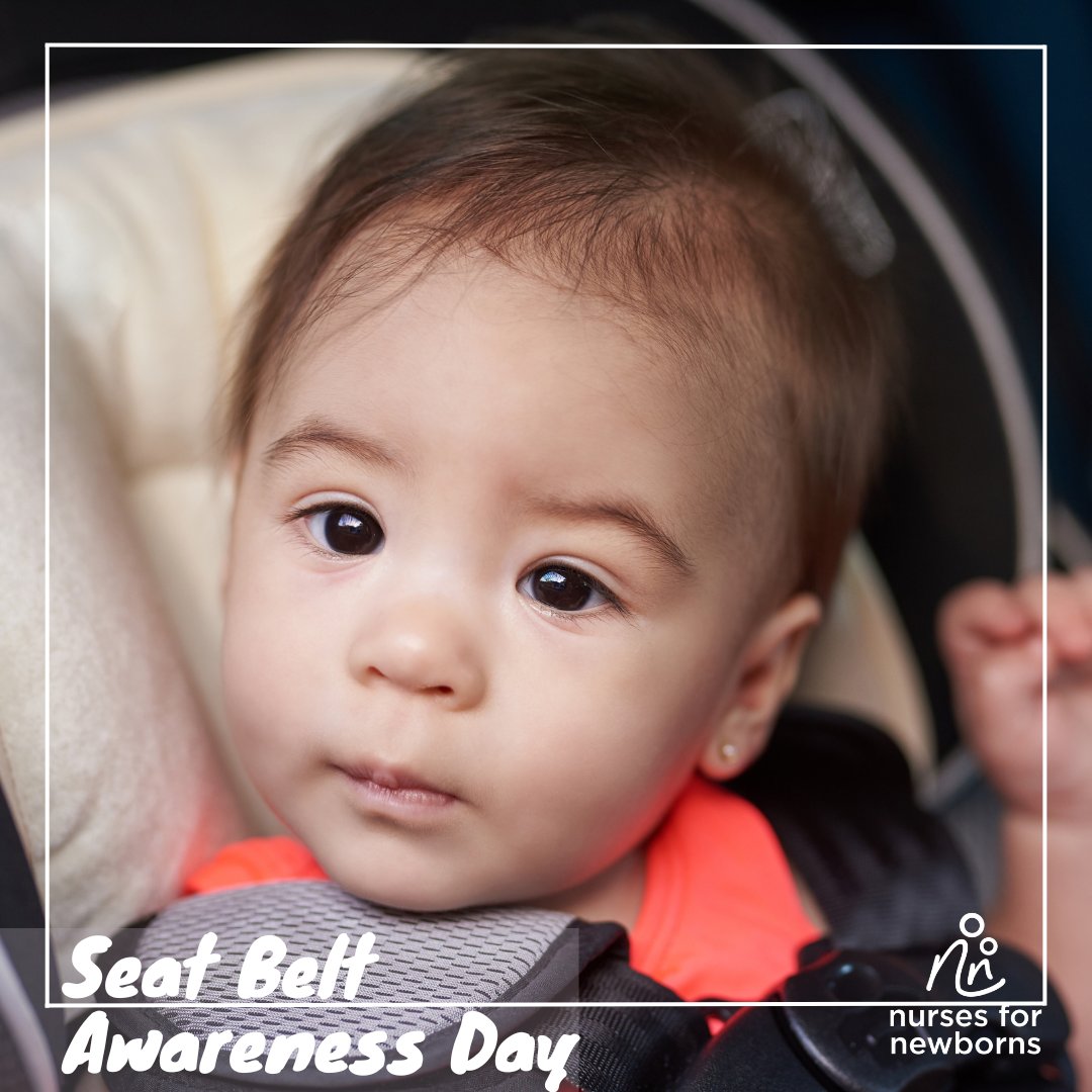 Today is #SeatBeltAwarenessDay! At Nurses for Newborns, we're passionate about infant car safety. Our dedicated team educates the families we serve on the importance of proper car seat use and installation. Safety is our priority! Let's buckle up for safety together!