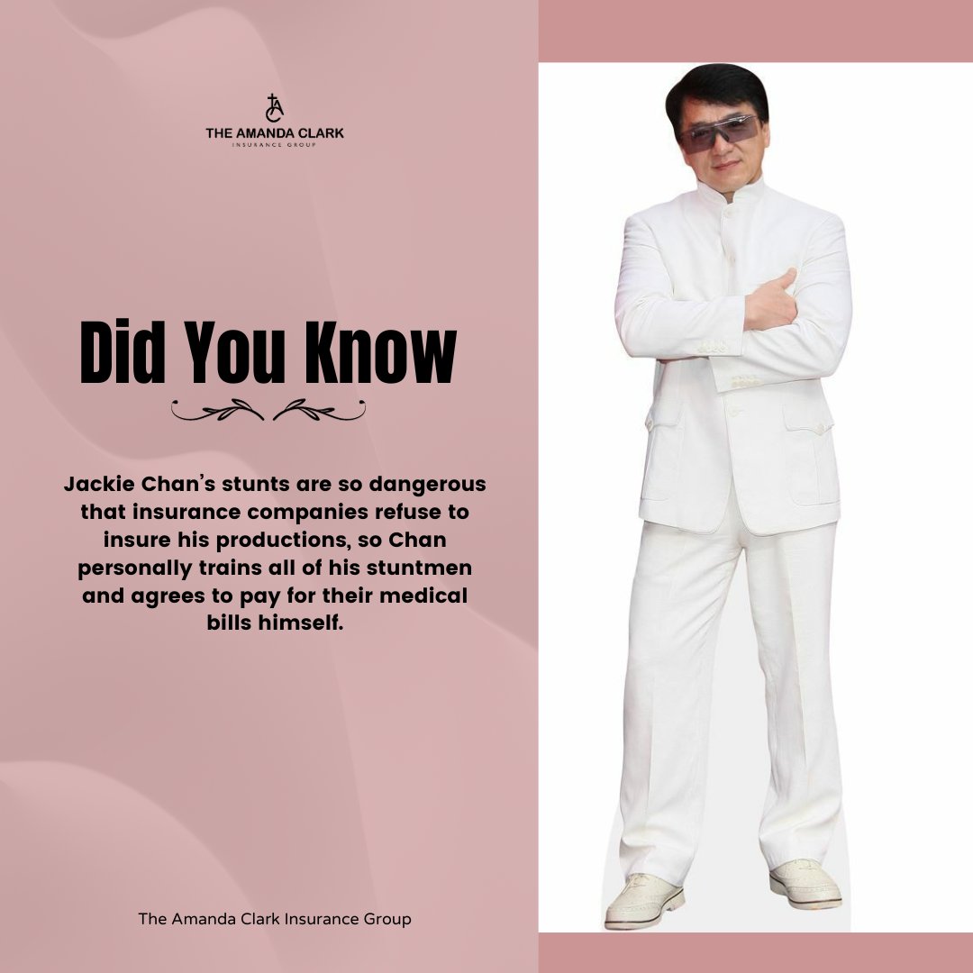 TheAmanda_Clark's tweet image. Even the riskiest stunts can't escape our commitment to protection. 

At The Amanda Clark Insurance Group, we understand the value of personal safety, just like Jackie Chan does for his team. 🎥🔒 

amandaclarkinsurancegroup.com
.
.
.
#SafetyFirst #PersonalCommitment