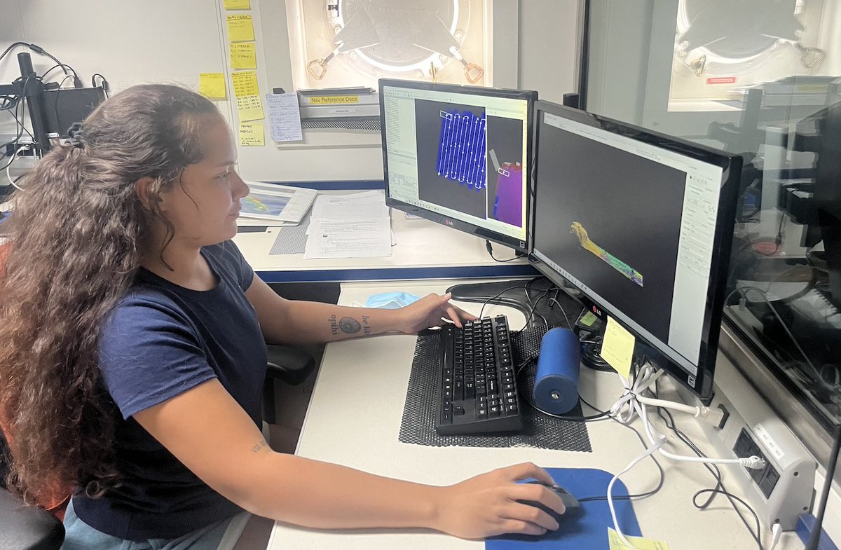 EVNautilus's tweet image. OET proudly welcomes #AmericanSamoa native Casidhe Mahuka to the #CorpsofExploration as part of the #ScienceandEngineeringInternshipProgram as a #seafloormapping #intern. Check our her #qanda blog: bit.ly/47qG67u