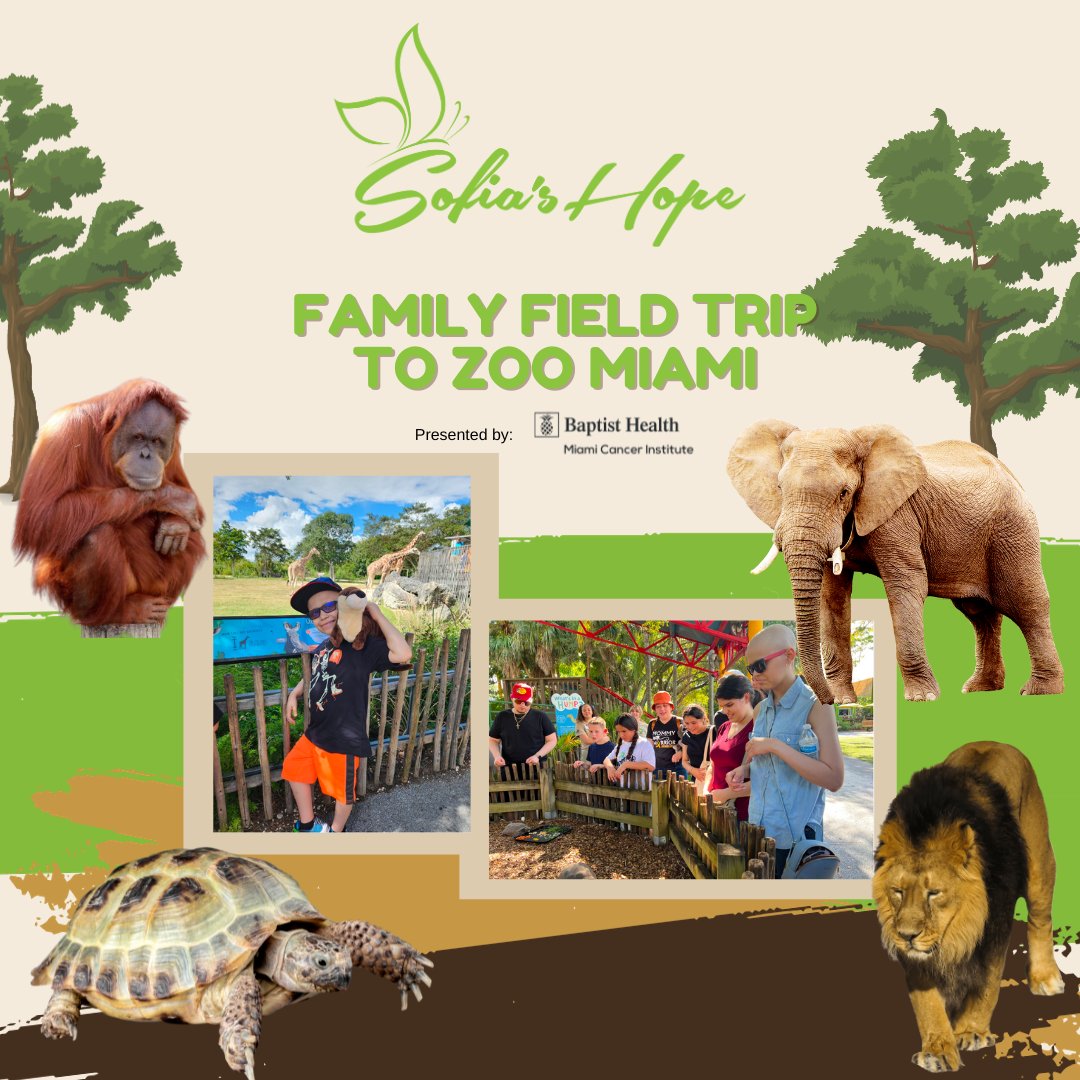 Now accepting registrations for our Family Field Trip to Zoo Miami on December 8th, 2023 at 10am! Free for oncology patients and their families, we invite you to join us for a day full of fun at the zoo. 

Enjoy a guided tour of the fascinating Asian animals that reside at Zoo Mi