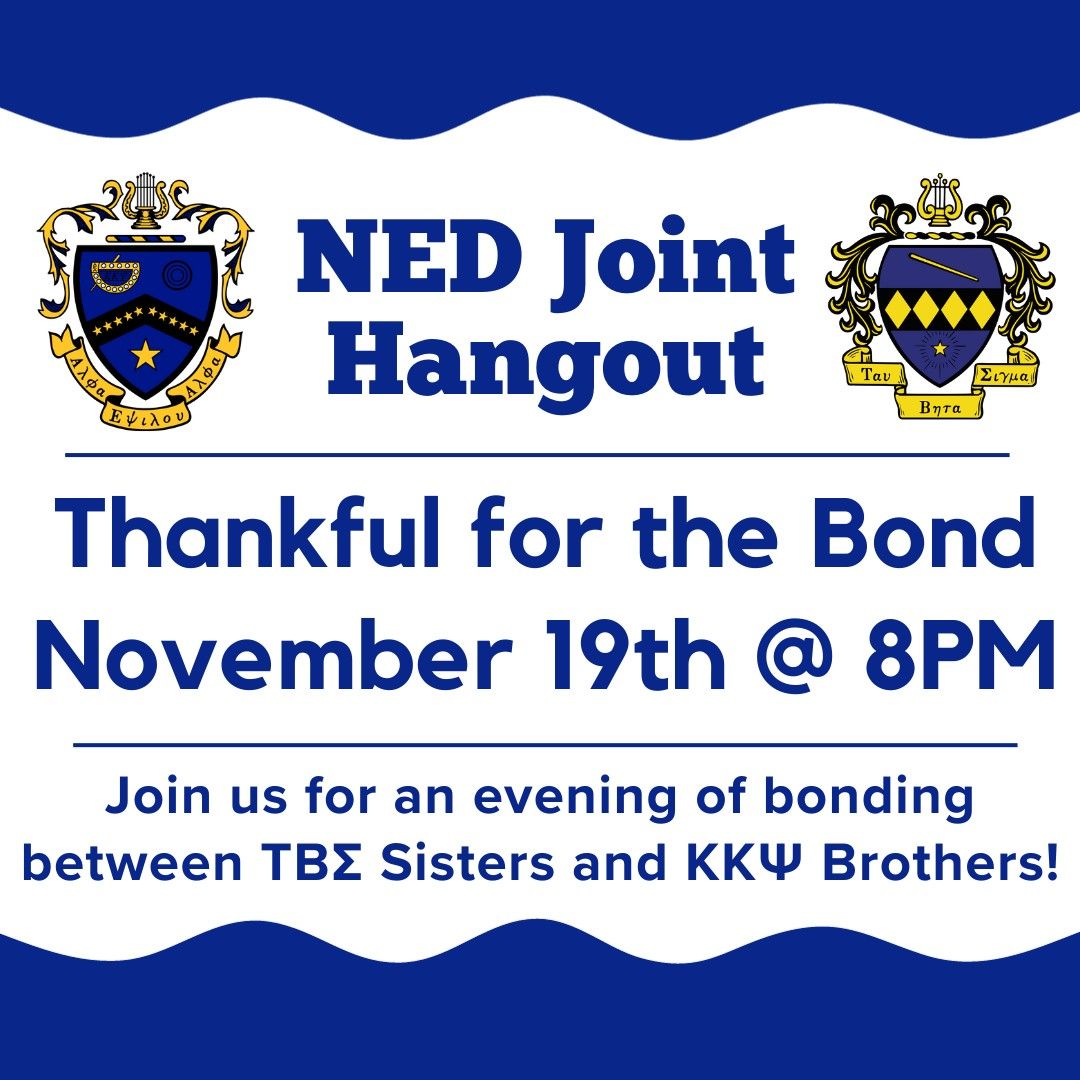 KKPsiNED's tweet photo. Hello Sisters and Brothers of the Northeast District! This Sunday at 8 PM we will be having a joint hangout event over zoom. Come enjoy some wonderful bonding! If you have any questions, reach out to Cade Skuse (nedvpp@kkpsi.org) or Samantha Fingerman (nedvpsp@tbsigma.org). https://t.co/ZtDziMbilo