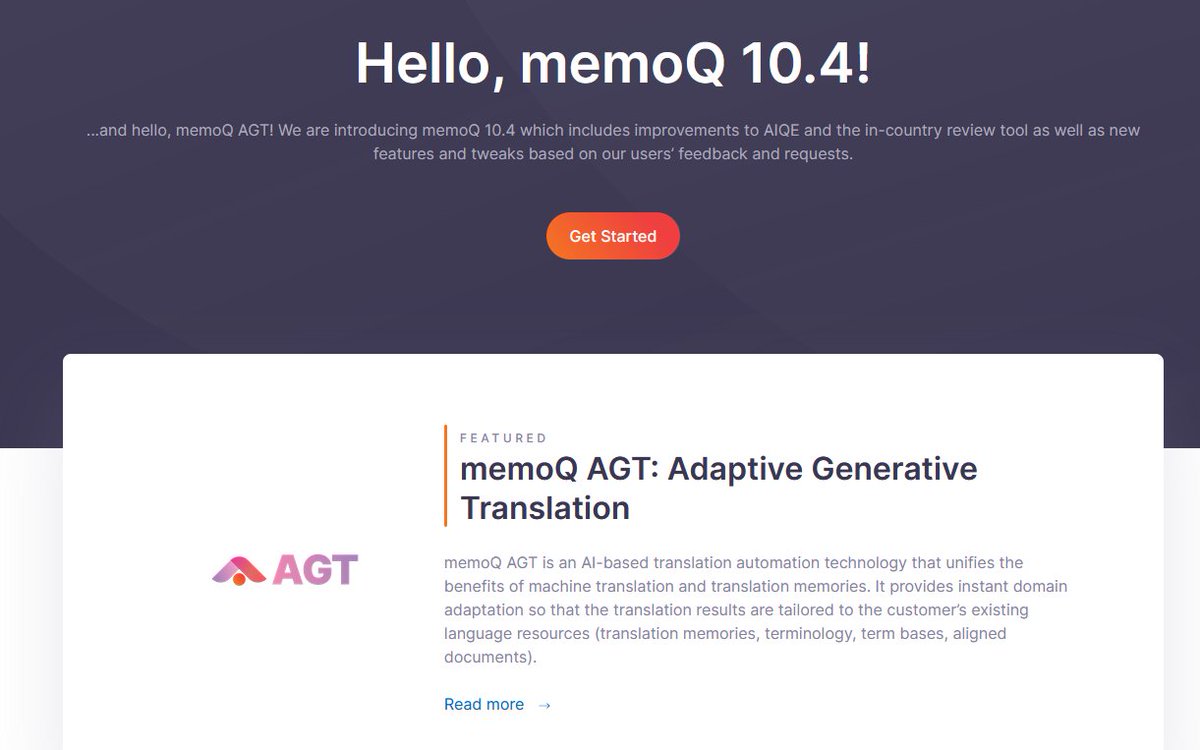 Once again <a href="/memoQ_Official/">memoQ</a> manages to release an update with zero (0) improvements for human translators and proofers, but a ton of 'improvements' regarding AI. Why implement Dark Mode when you can simply work towards not needing humans at all. 😎 #memoq #loveyourtranslator