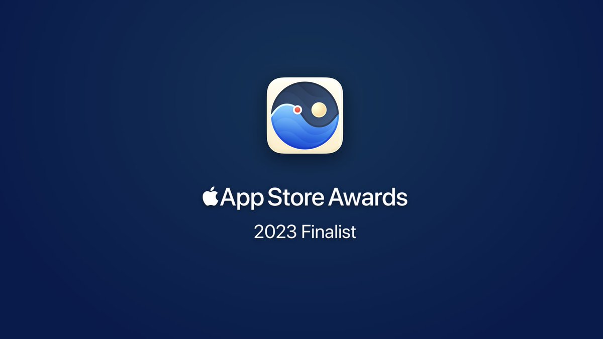 TideGuideApp's tweet image. Absolutely thrilled to share that Tide Guide is a finalist for the App Store Awards this year! Thank you @AppStore!
#AppStoreAwards
