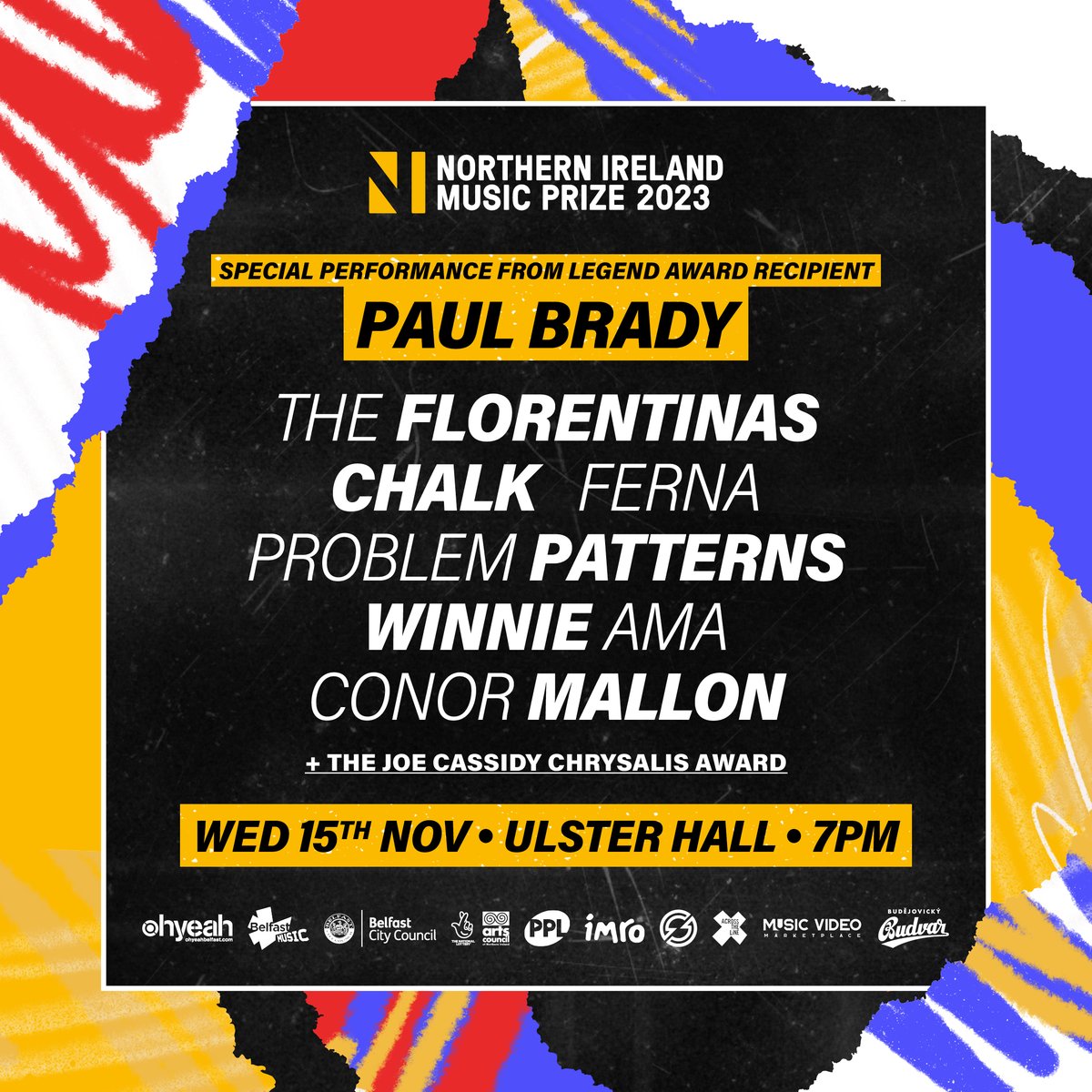 The @NIMusicPrize 2023 takes place at the @UlsterHall tomorrow. We are excited to be heading back to Belfast for the ceremony and to celebrate Northern Irish Music. See you there. nimusicprize.com