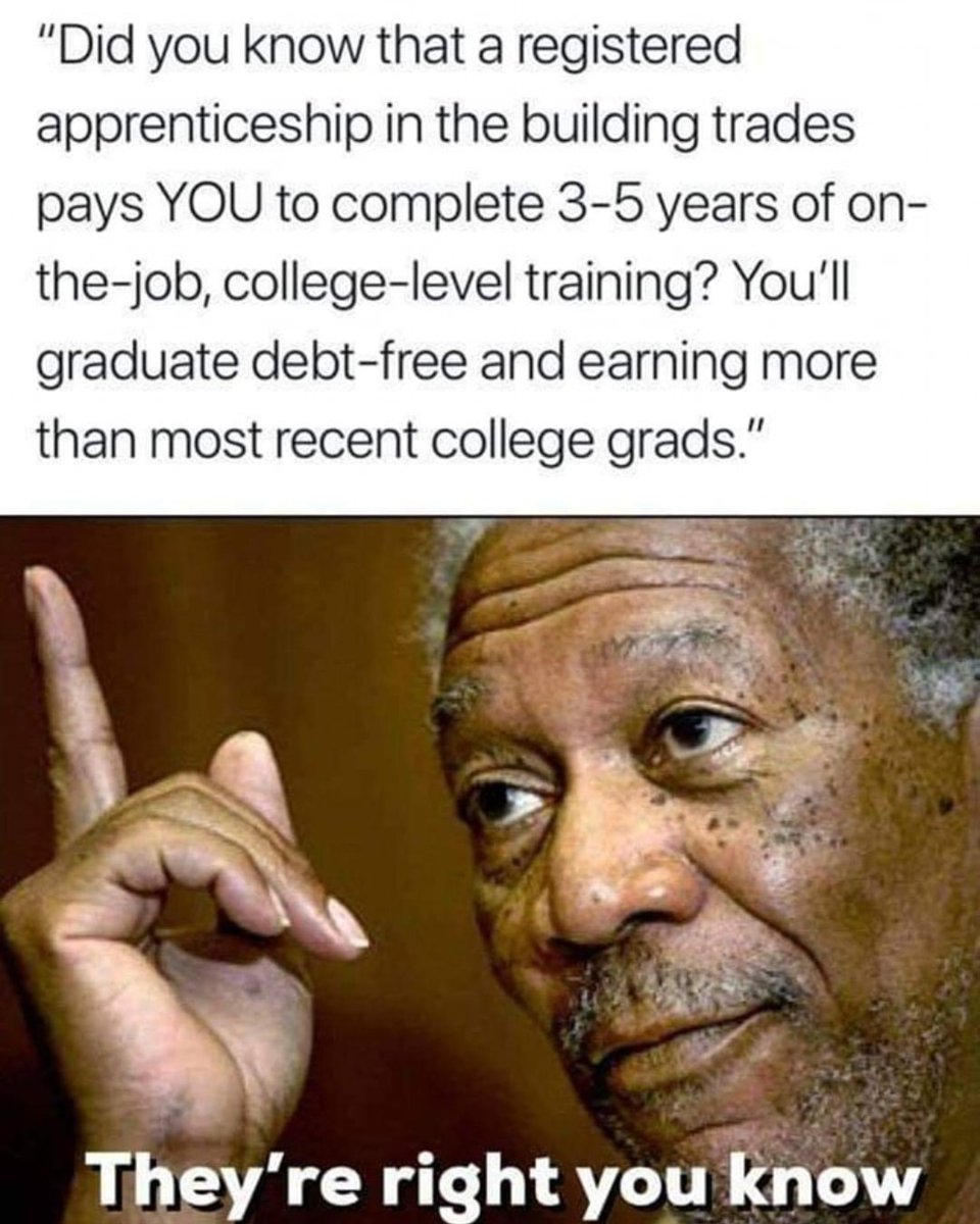 Happy #NationalApprenticeshipWeek! This isn't a job. It is a career! Who doesn't like to make money while they learn their career? You don't get that at a 4-year college. Learn more at liunabuildsks.org #NAW #NAW2023