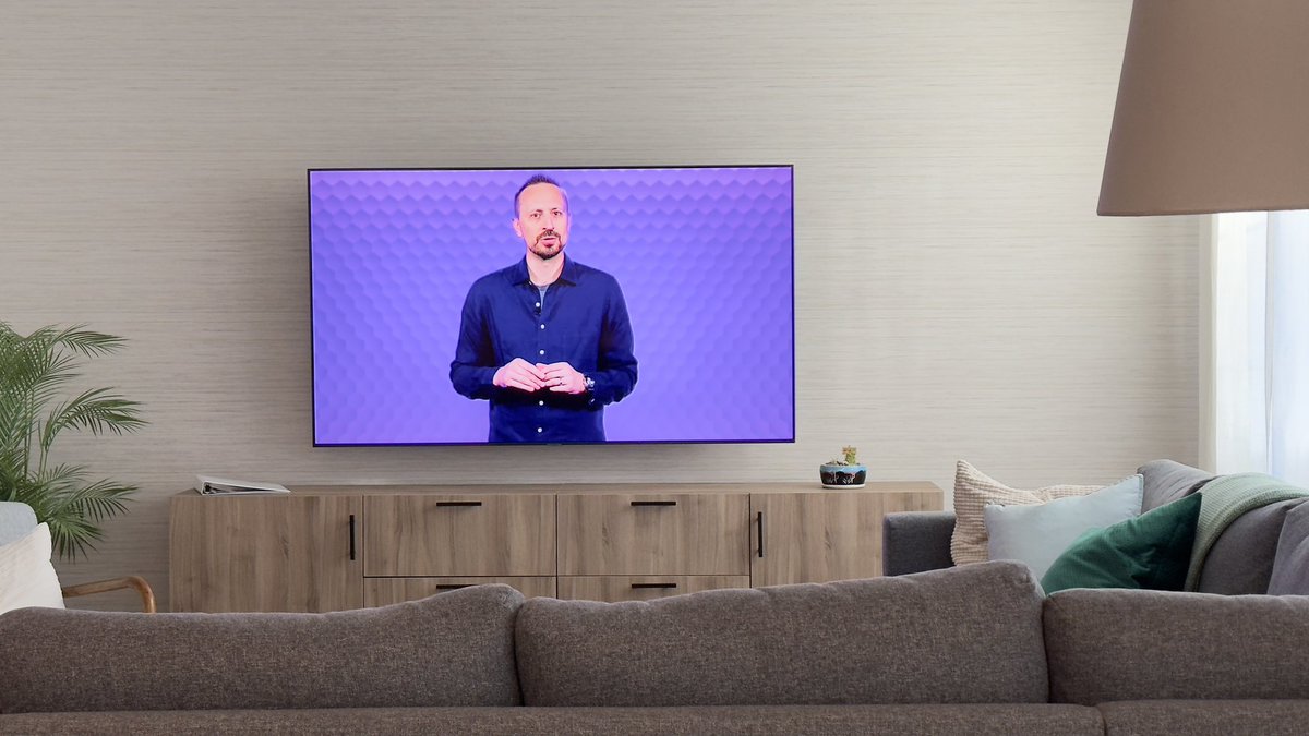 timheuer's tweet image. Watching on the big screen #dotnetconf