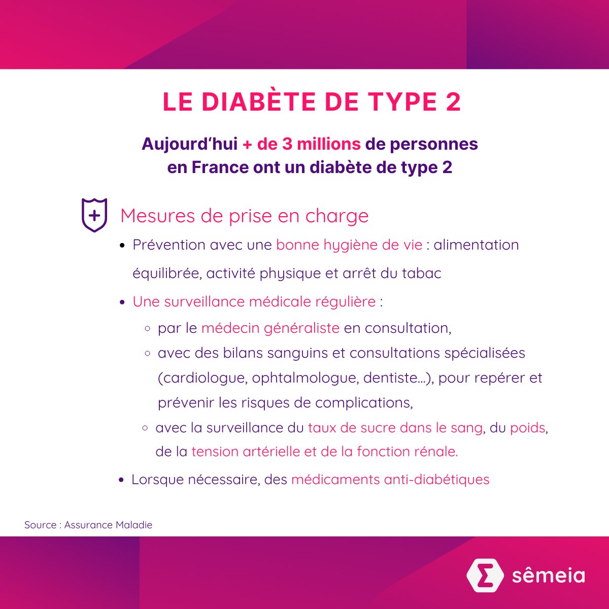C'est la journée mondiale du #diabète ! 💙
Le projet #DiabetoWise développé par Sêmeia en partenariat avec Boehringer Ingelheim vise à renforcer la prise en charge du DT2 par les médecins généralistes grâce à une solution de télésuivi intelligent et d’aide à la décision.