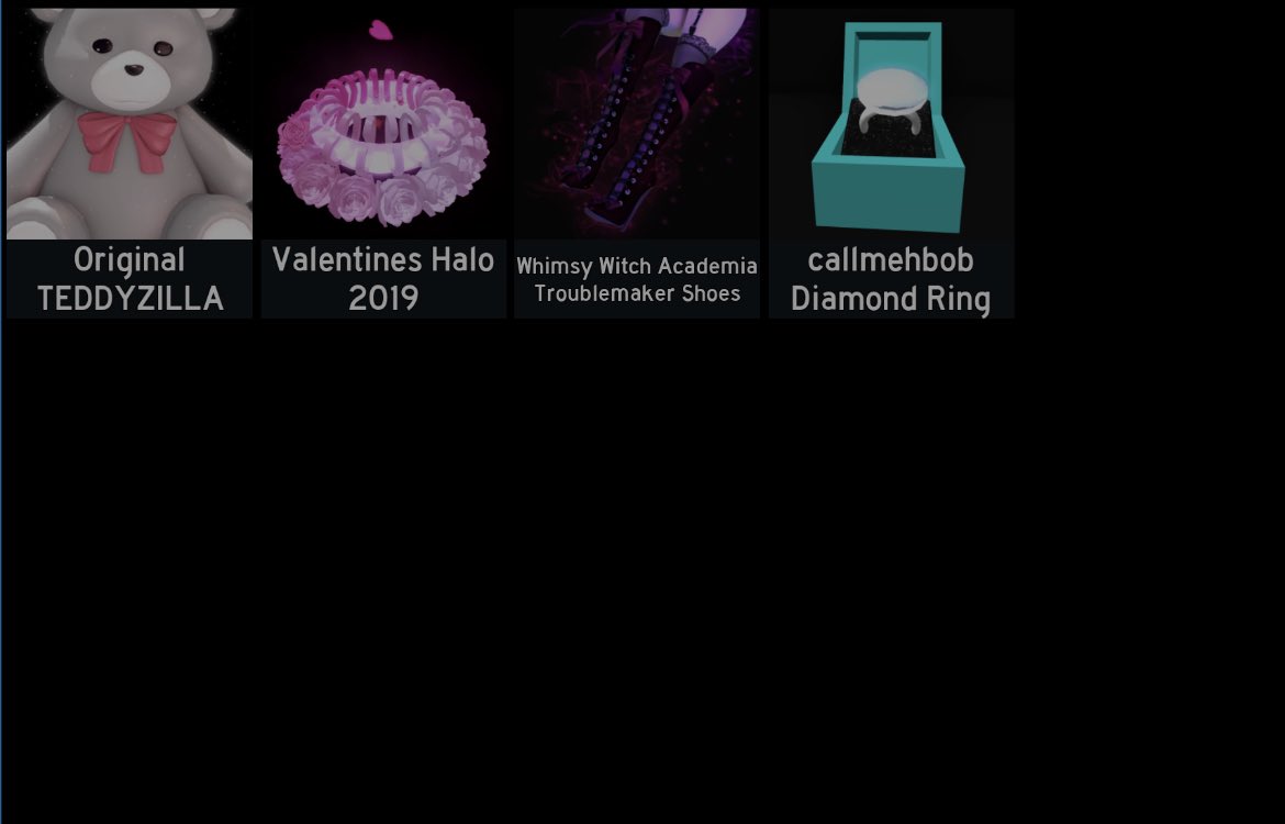 trading these items + 200k for halos!!

i don’t offer!

#royalehigh #royalehightrades #royalehighselling #royalehighoffer #royalehighgivaways #royalehightrade #royalehightrading #royalehighcontest #royalehighoutfit #royalehighdiamonds