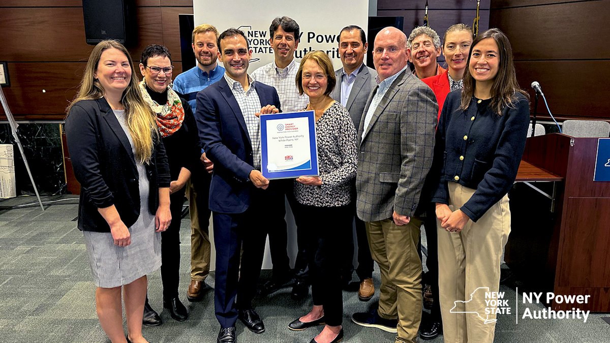 NYPAenergy's tweet image. We're proud to be recognized by @PublicPowerOrg as a Smart Energy Provider (SEP) for our commitment to #energyefficiency, #distributedgeneration & environmental programs that provide safe, reliable, low-cost & #sustainable electric service. 👏👏👏
publicpower.org/smart-energy-p…