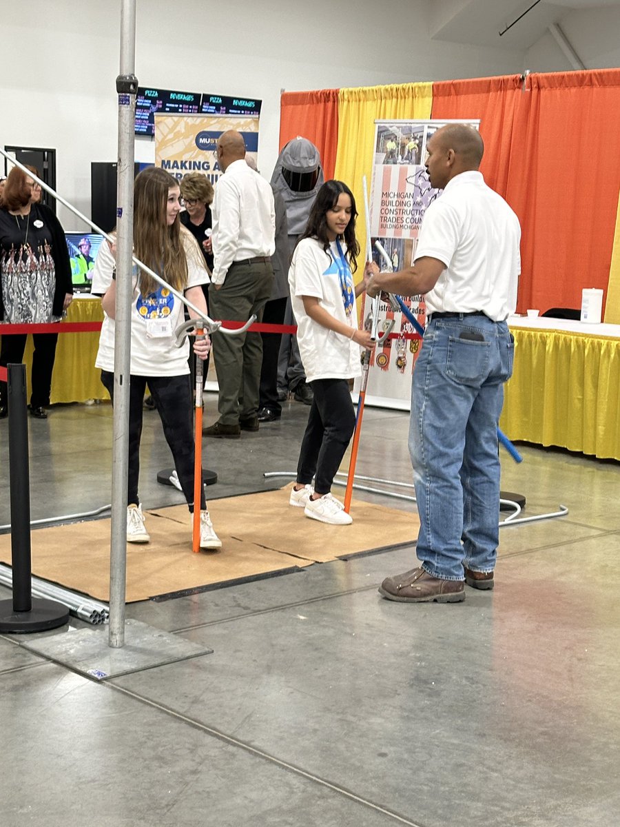 Fraser students checking out some career  opportunities! #MICareerQuest