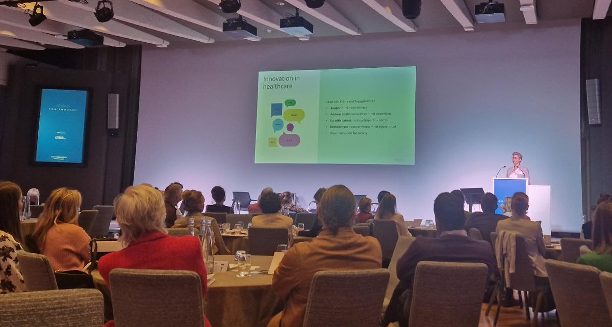 BritSciAssoc's tweet photo. To kick of Chapter 2: The future of health, @natalie_banner, Director of Ethics at @GenomicsEngland, set the scene of the discussion.
Natalie explained that Genomics England is focused on bringing care & research together, through whole genome sequencing.
#ForThought
1/6 https://t.co/iMBDq1p08G