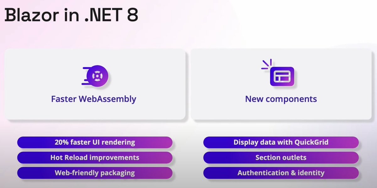 xaberue_'s tweet image. Eager to see these changes in action.

#dotnetconf2023 #dotnet #blazor