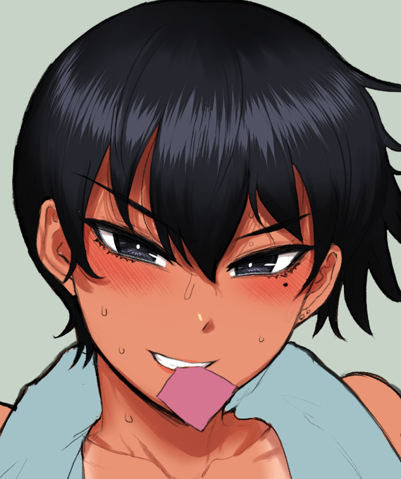 これを こうして… 濡れ感を…な! 