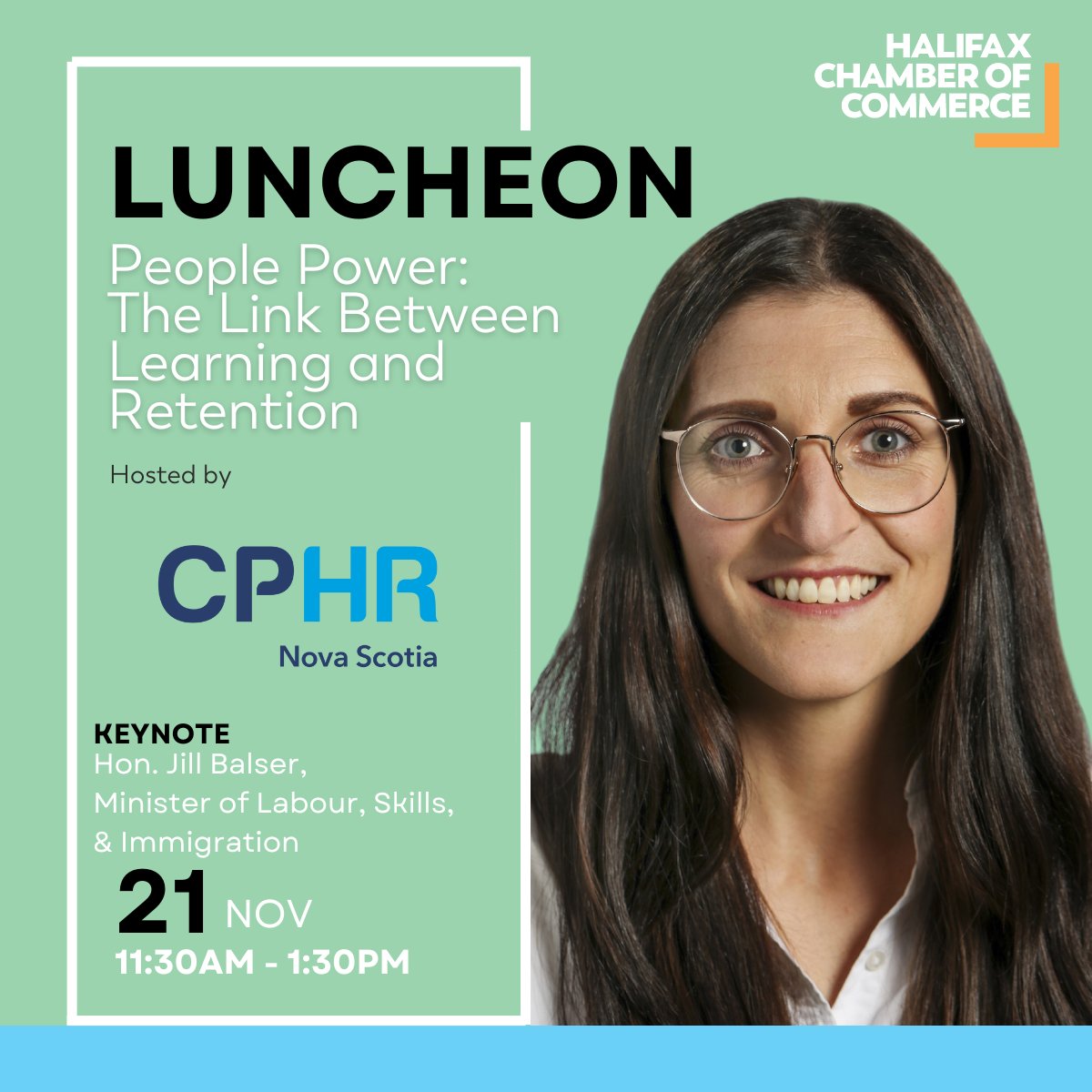 CPHR Nova Scotia (@cphrns) on Twitter photo We're thrilled to be a Host Sponsor of this informative <a href="/halifaxchamber/">Halifax Chamber</a> event with the Minister of Labour, Skills and Immigration, the Honourable <a href="/jillbalser/">Jill Balser</a>, as she speaks to the growing and shifting Nova Scotia we’re all experiencing. From population growth to youth retention, We're thrilled to be a Host Sponsor of this informative <a href="/halifaxchamber/">Halifax Chamber</a> event with the Minister of Labour, Skills and Immigration, the Honourable <a href="/jillbalser/">Jill Balser</a>, as she speaks to the growing and shifting Nova Scotia we’re all experiencing. From population growth to youth retention,