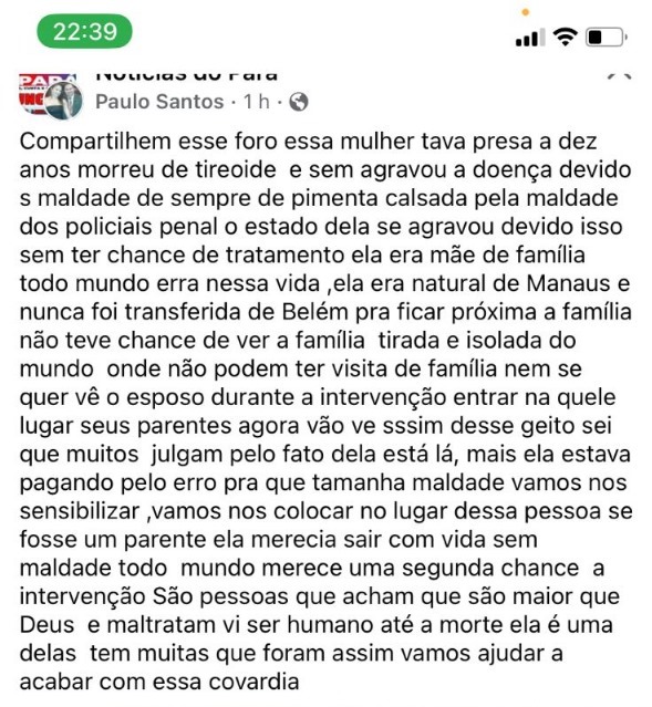 DougAlisson's tweet photo. @geraldosales02 @BolsonaroSP @apropriajulia Isso é o que acontece dentro dos aqui do Pará seguindo diretrizes do ex-presidente desde de 2019 até hoje familiares são #torturados e presos #exterminados. https://t.co/oTylCv83v0