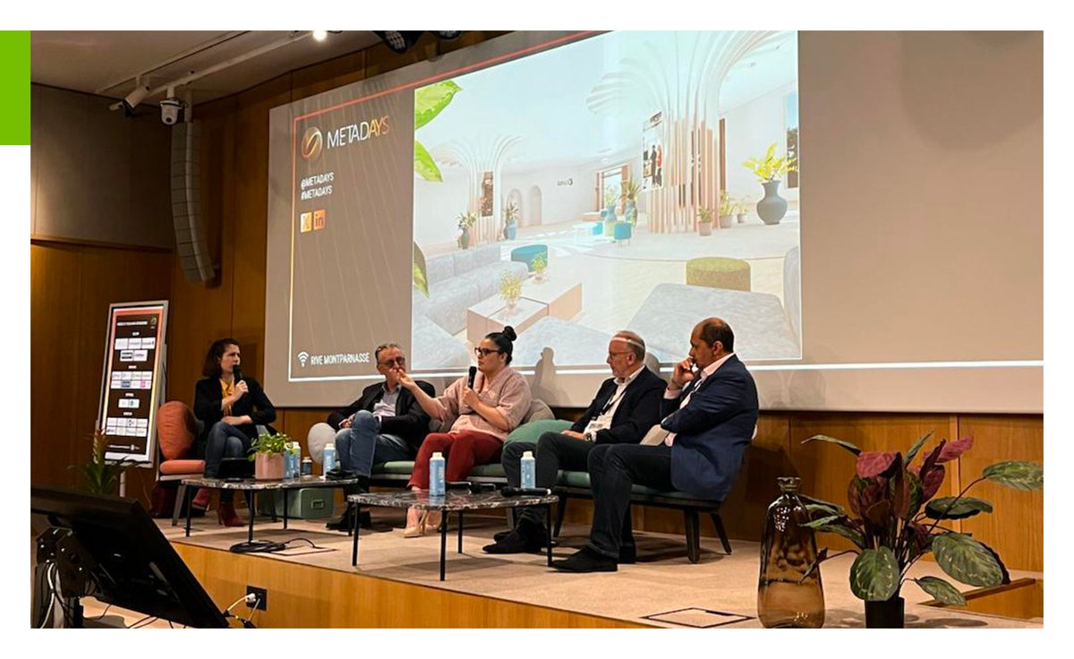 [ RETOUR SUR 📸 ] Nous étions présents aujourd'hui au <a href="/CongresMETADAYS/">METADAYS</a> au Centre de congrès Rive Montparnasse à <a href="/Paris/">Paris</a>. 🚀

L'occasion pour Annalisa DE MAESTRI, notre Directrice de l’Environnement Numérique de Production, Data et BIM d'aborder la question du Métavers industriel