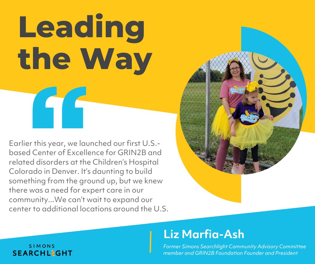 s_searchlight's tweet photo. ๐ Liz Marfia-Ash, President and Founder of the @GRIN2Bsyndrome fosters positivity and support to families with #GRIN2B. Learn more about her leadership, advocacy work and community-building efforts! ๐งฌ ๐ฆ ๐ค https://t.co/kPkk7omajz
#PatientAdvocacy #RareDisease https://t.co/IsLWqYwSa8