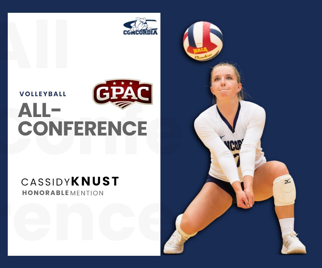 Concordia Bulldogs (@cunebulldogs) on Twitter photo 🏅 Honorable Mention All-GPAC 🏅
🏐 <a href="/cassidy_knust/">Cassidy Knust</a> | Aurora, NE
🗒️ Career high 170 digs in 2023; has passed serve receive at 96.2% rate. 🏅 Honorable Mention All-GPAC 🏅
🏐 <a href="/cassidy_knust/">Cassidy Knust</a> | Aurora, NE
🗒️ Career high 170 digs in 2023; has passed serve receive at 96.2% rate.