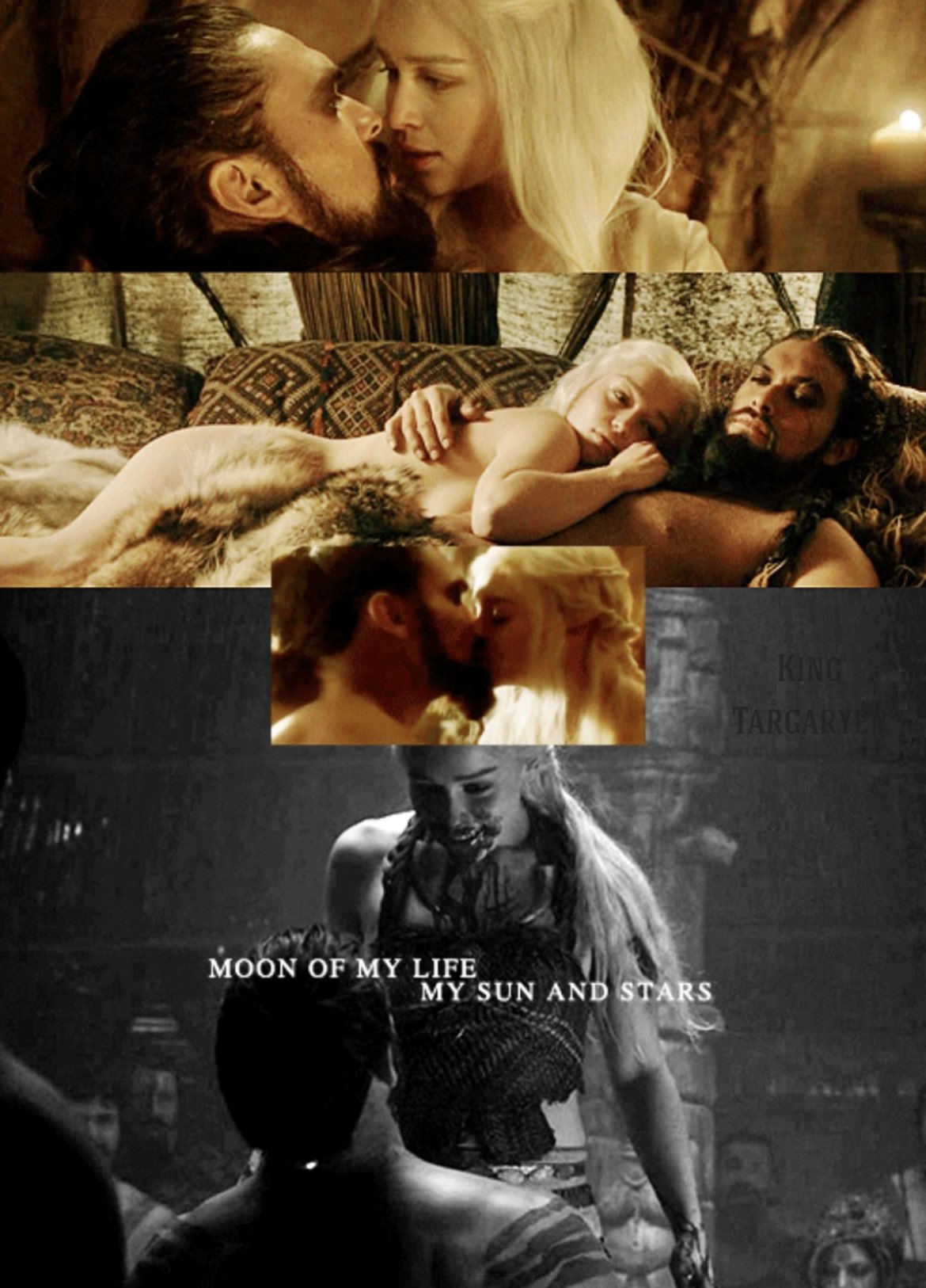 King Targaryen 🐉 on X: ¿Sabíais que en el libro 'Juego de Tronos', la  escena de la Noche de Bodas entre Daenerys y Khal Drogo fue un acto  consentido y no una