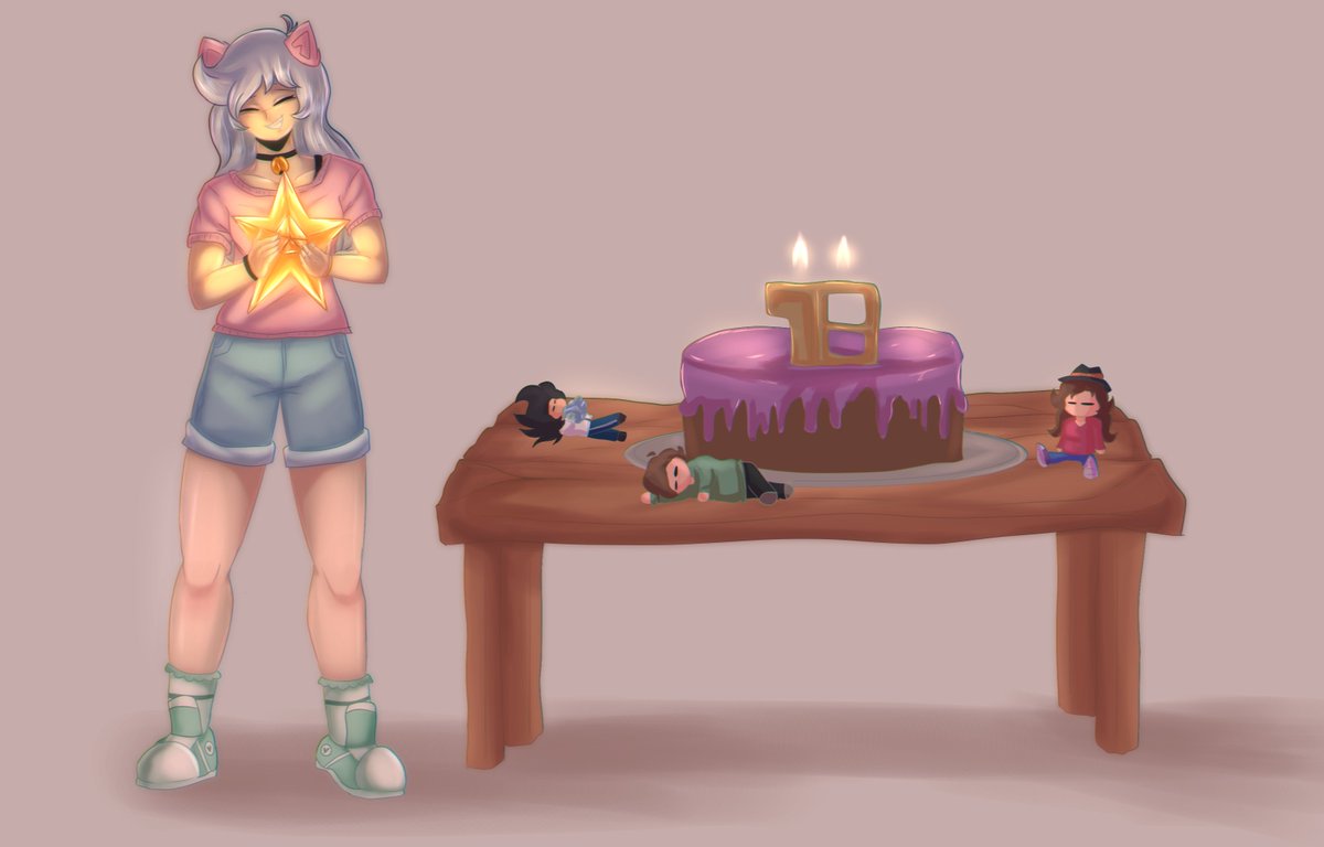 HerkiDraws's tweet photo. Cómo que hoy Stellita cumple 18 años🫠🎂🎉 https://t.co/f71br8WPrh