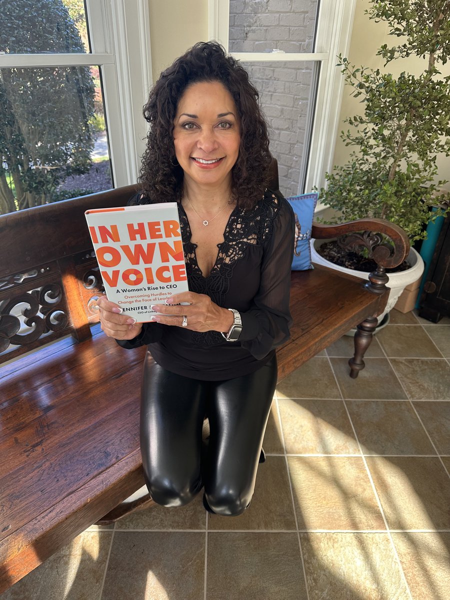 workwithpassion's tweet photo. Absolutely thrilled to receive a signed copy of Jennifer McCollum's new book, In Her Own Voice: A Woman’s Rise to CEO. This one is a game-hanger, folks! It's backed by data while being  interwoven with inspiring real-life stories of women reaching the C-suite. @J_McCollum1 https://t.co/kAsKKF5sc3