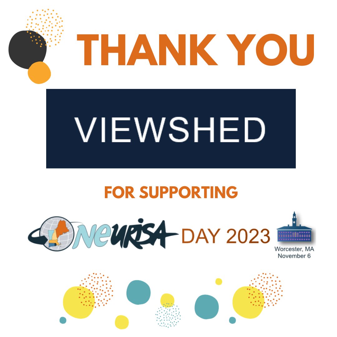 🌟 Grateful shoutout to #ViewShed for being a stellar sponsor at #NEURISADay 2023! Your support made a significant impact on our one-day conference. Thank you for helping us create an unforgettable experience! 🙌 #ViewShed #SponsorSpotlight #Gratitude