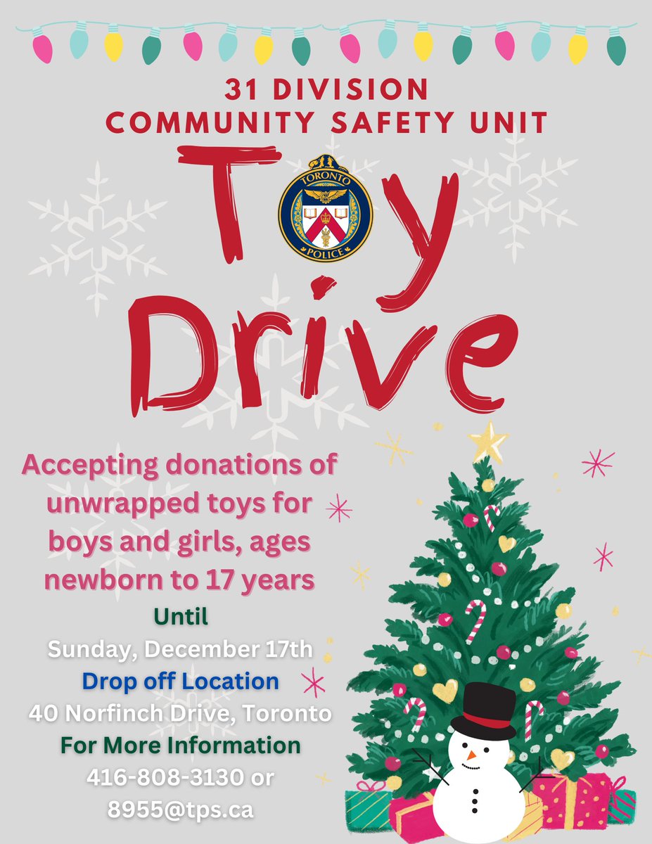 That time of year again, weather is getting colder & we are getting closer to the holiday season. Our annual toy drive is in full swing. Please feel free to attend the station & drop off a new, unwrapped toy to support community members who are struggling #givingback #forthekids