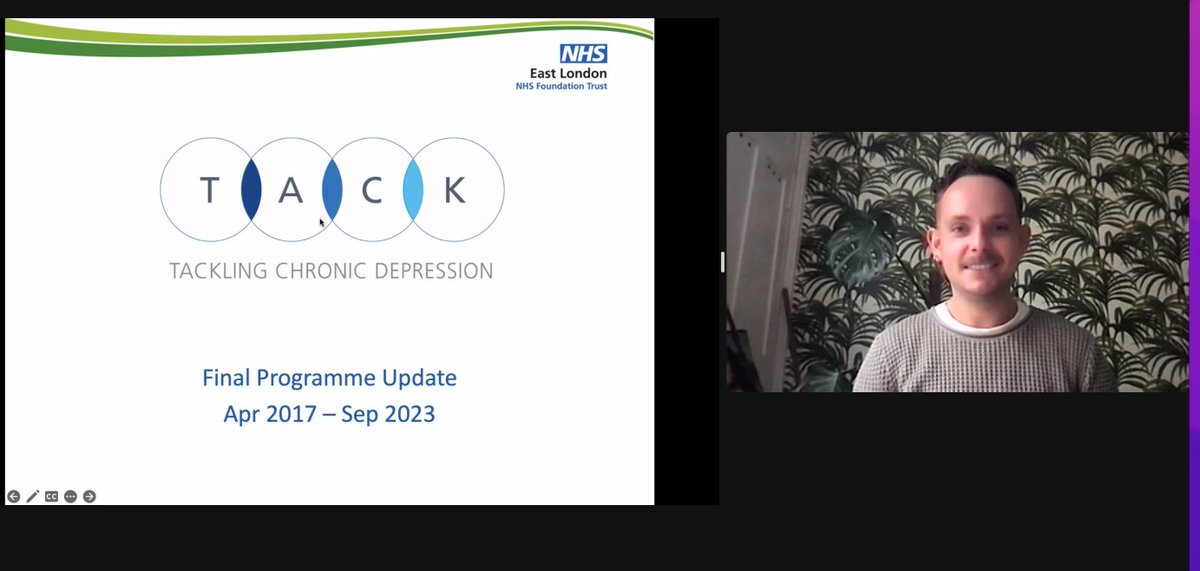 Senior researcher and programme manager <a href="/philipmcnamee/">Dr Phil McNamee</a> presented the final programme update for the <a href="/TACK_Study/">TACK Study</a> at our unit Monday seminar this week. What a treat! The study results, following 6 years of work, are soon to be published - watch this space! #depression #dialog+