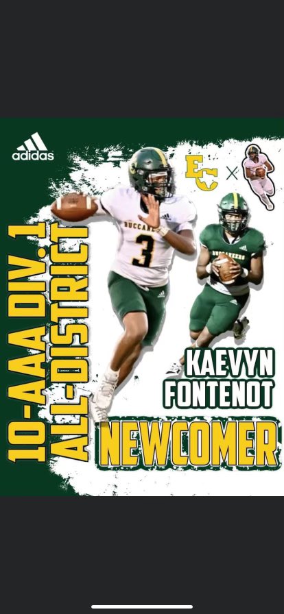 FontenotKj's tweet photo. Start on varsity as a freshmanโ
Win Districtโ
Led our team to the playoffsโ
Newcomer of the yearโ
#Athlete2027
#ItsJustGettingStarted #AllStateAllAmericanComingNext #Co2027 #JustAFreshman #ECFootball #GoBucs #3 ๐๐ https://t.co/wkiGc6MLK3