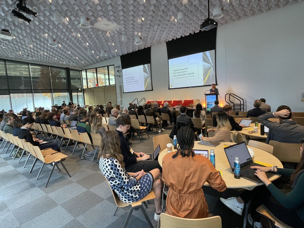 Happy to kick off the <a href="/cornell_tech/">Cornell Tech</a> <a href="/utsummitnyc/">Urban Tech Summit</a> w/entrepreneurs, industry leaders &amp; policymakers supporting climate tech development &amp; innovation. My challenge: Think outside the box &amp; create new partnerships! Tech/innovation is central to advancing our climate work.