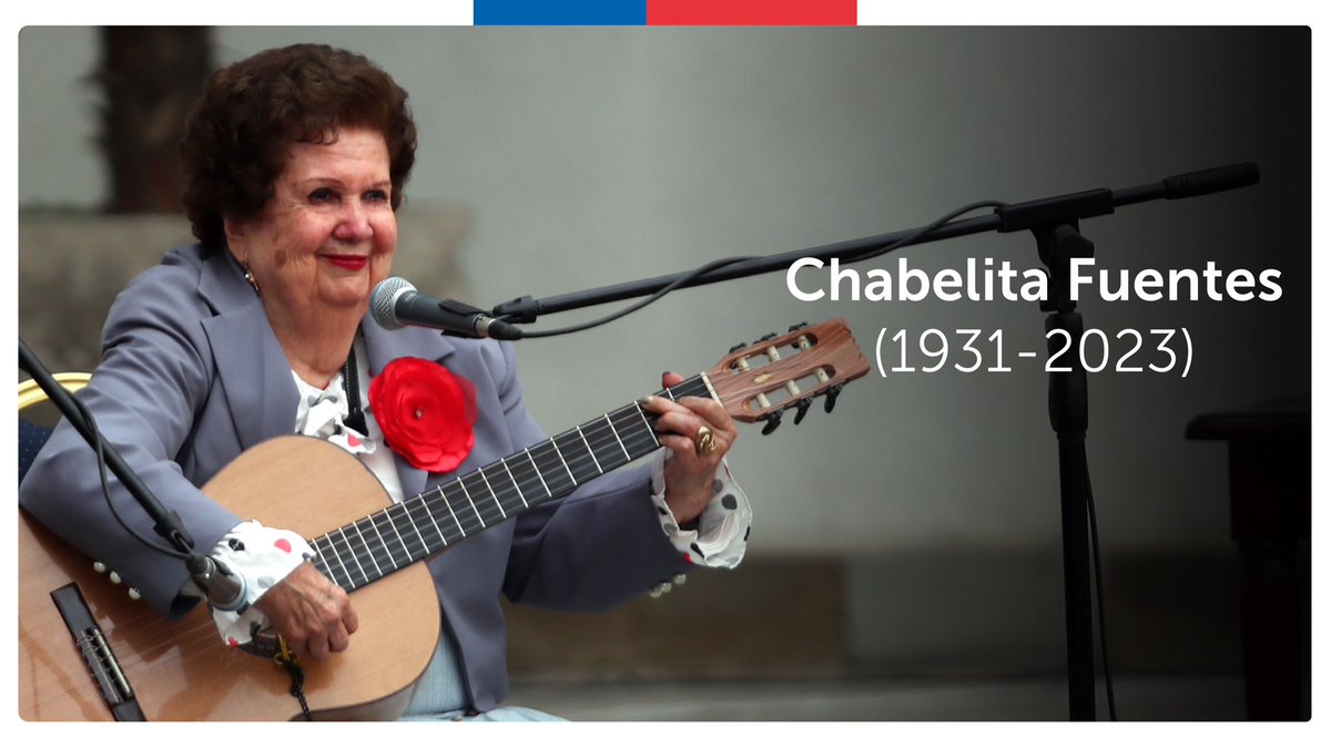 culturas_cl's tweet photo. Con tristeza despedimos a Chabelita Fuentes, Premio a la Música Presidente de la República. Cantora, intérprete del arpa y la guitarra, investigadora y recopiladora de canciones. Portadora de la sabiduría femenina del canto campesino. Nuestras condolencias a su familia y amigos. https://t.co/H8G217jxmo