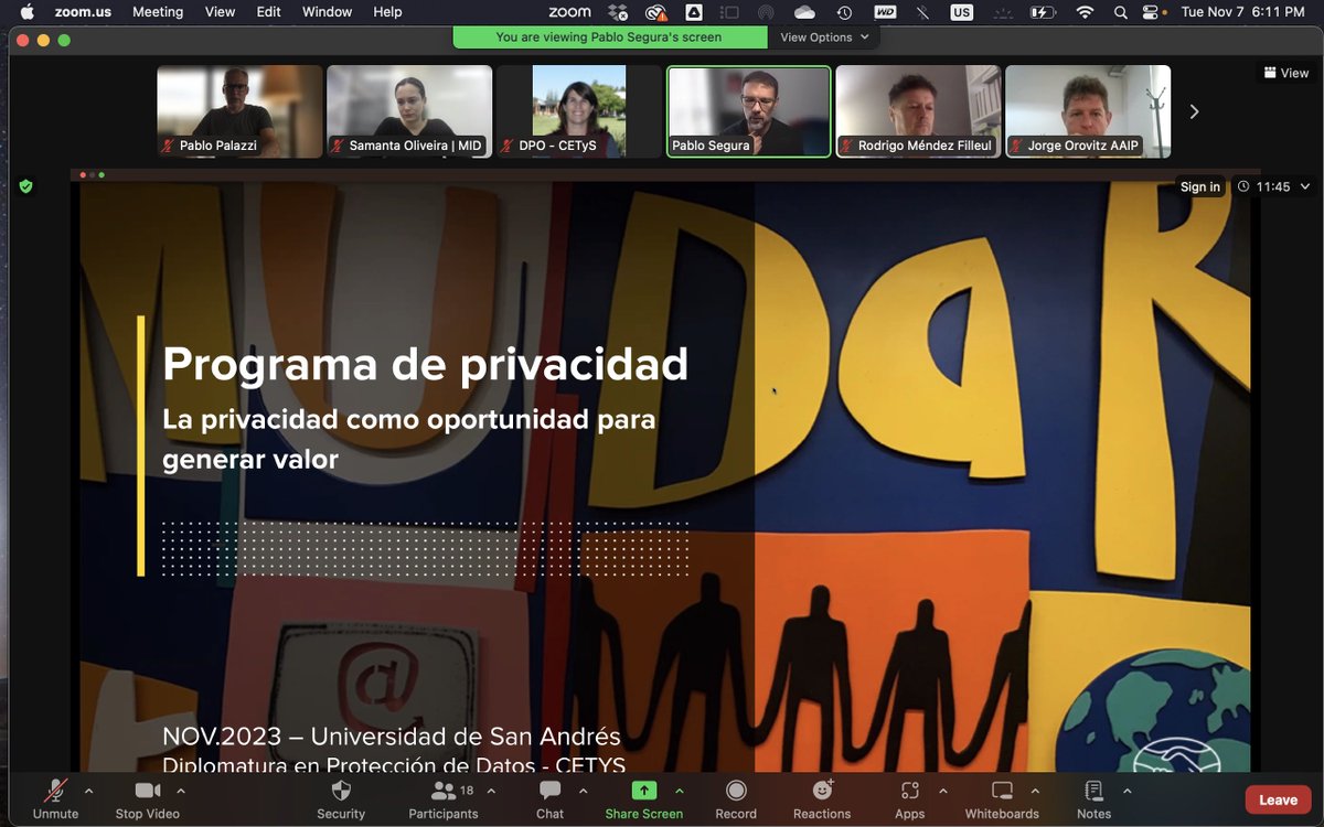 Inauguramos el módulo de #DPO del Diplomado #PDP con 🌟clases estelares🌟 de Pablo Segura <a href="/segurapabloa/">Pablo Segura</a> y Samanta Oliveira