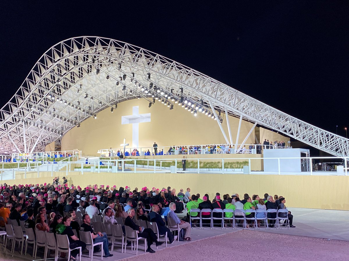 L_ACOUSTICS's tweet photo. How do you prepare for the biggest L-Acoustics deployment of all-time for 1.5 million people at #WYD2023 with #Pixellight? We sat down with System Engineer Rafael Pereira after to learn more about his design in our #SystemSpotlight on LinkedIn here: https://t.co/jyaFwojjya https://t.co/rqJPl3Leiz