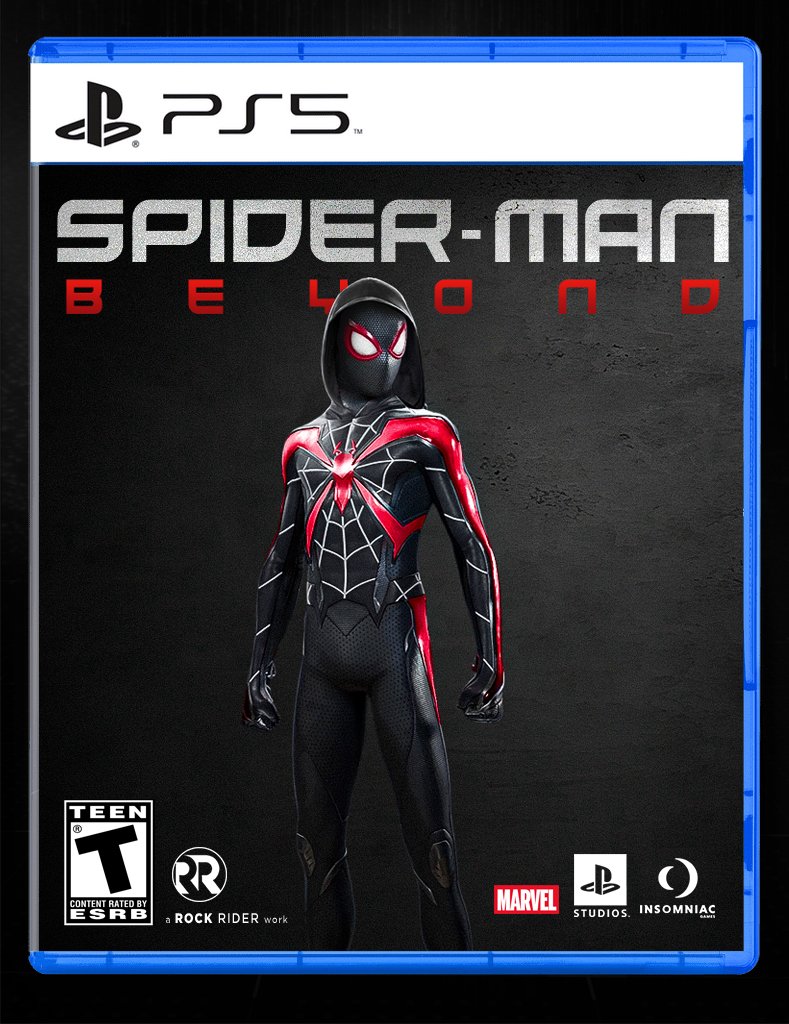 ursRockrider's tweet photo. I got one of the replies, that Spider-Man Beyond idea with this Evolved Suit.
So I just made a PS5 box-art for #SpiderManBeyond 🕷️🕸️ https://t.co/twPPzCyKo0