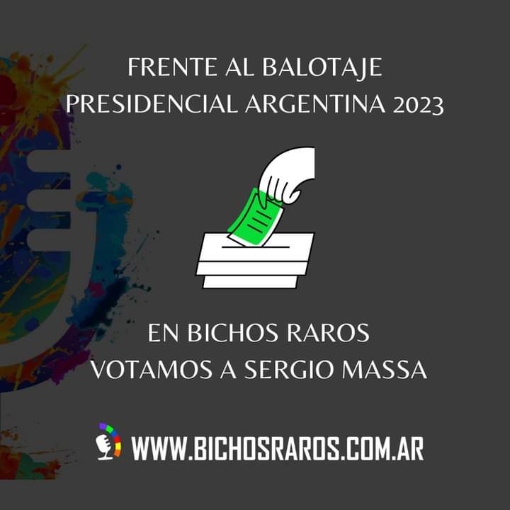 Porque no queremos discursos de odio.
Porque todas las personas que habitan este suelo deben tener los mismos derechos.
Porque no creemos que este país es una mierda.
Porque creemos en profundizar la democracia.
Porque no todo es lo mismo, votamos a Sergio #MassaPresidente2023