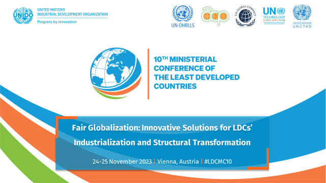 UNIDO's tweet photo. #UNIDO joins hands with @UNOHRLLS, @pressacp, @UNCTAD, @globalcompact &amp; @UNTechBank to co-organize the Tenth Ministerial Conference of the Least Developed Countries.
🗓️24-25 November 2023
���Vienna, Austria
👉https://t.co/OVrUOJdAEk
#LDCMC10 https://t.co/TkVsISrCVH