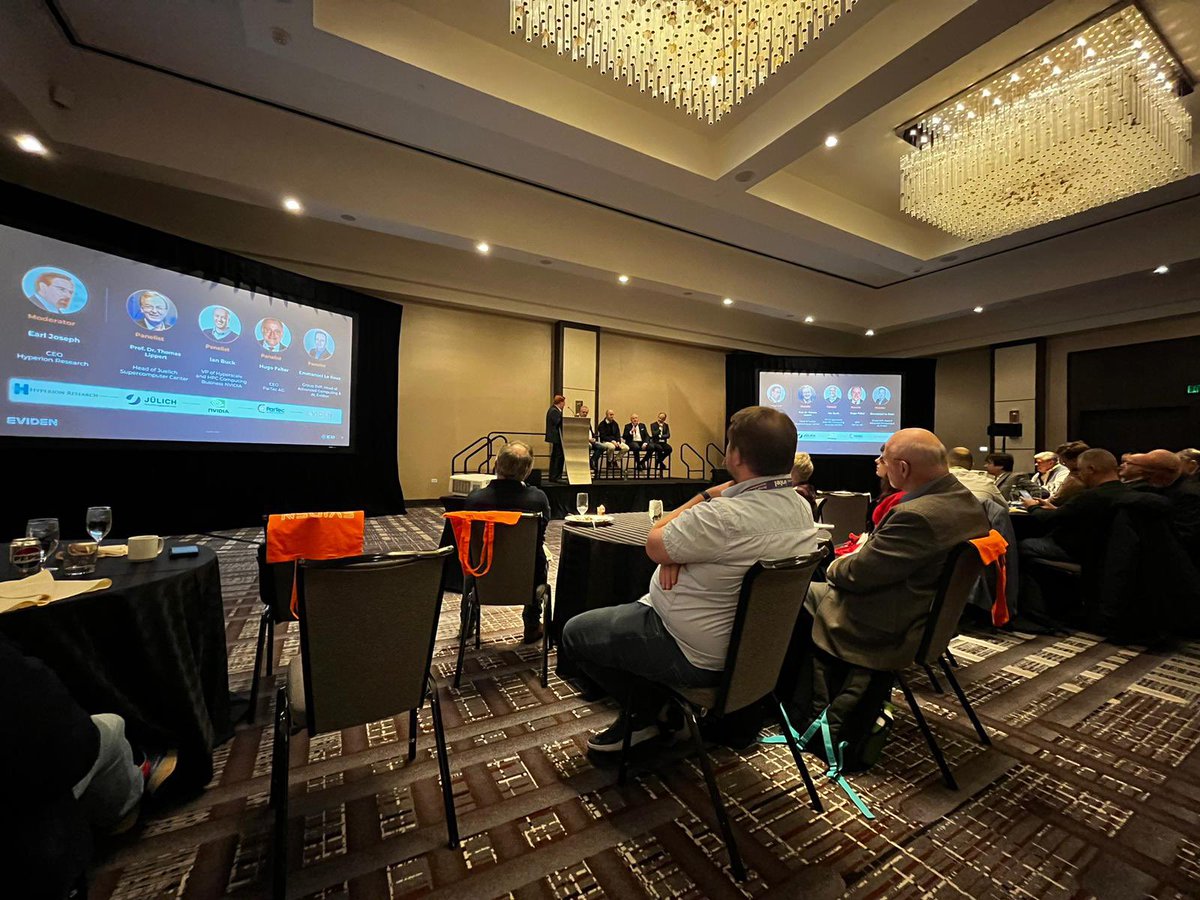 ParTec AG (@partec_ag) on Twitter photo Exciting panel discussion on the sidelines of #SC23
Following the announcement that <a href="/ParTec_AG/">ParTec AG</a> and Eviden will be building the first European exascale system JUPITER in <a href="/fzj_jsc/">FZ Jülich-JSC</a>, a panel discussion provided an opportunity to engage with the key figures.
✨
#ExaScale Exciting panel discussion on the sidelines of #SC23
Following the announcement that <a href="/ParTec_AG/">ParTec AG</a> and Eviden will be building the first European exascale system JUPITER in <a href="/fzj_jsc/">FZ Jülich-JSC</a>, a panel discussion provided an opportunity to engage with the key figures.
✨
#ExaScale
