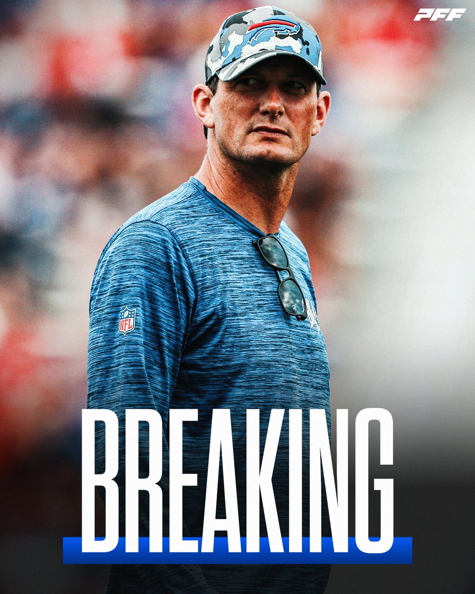 PFF's tweet photo. The Bills have fired offensive coordinator Ken Dorsey, per @AdamSchefter
Joe Brady will serve as interim OC https://t.co/OgbThaV1yp