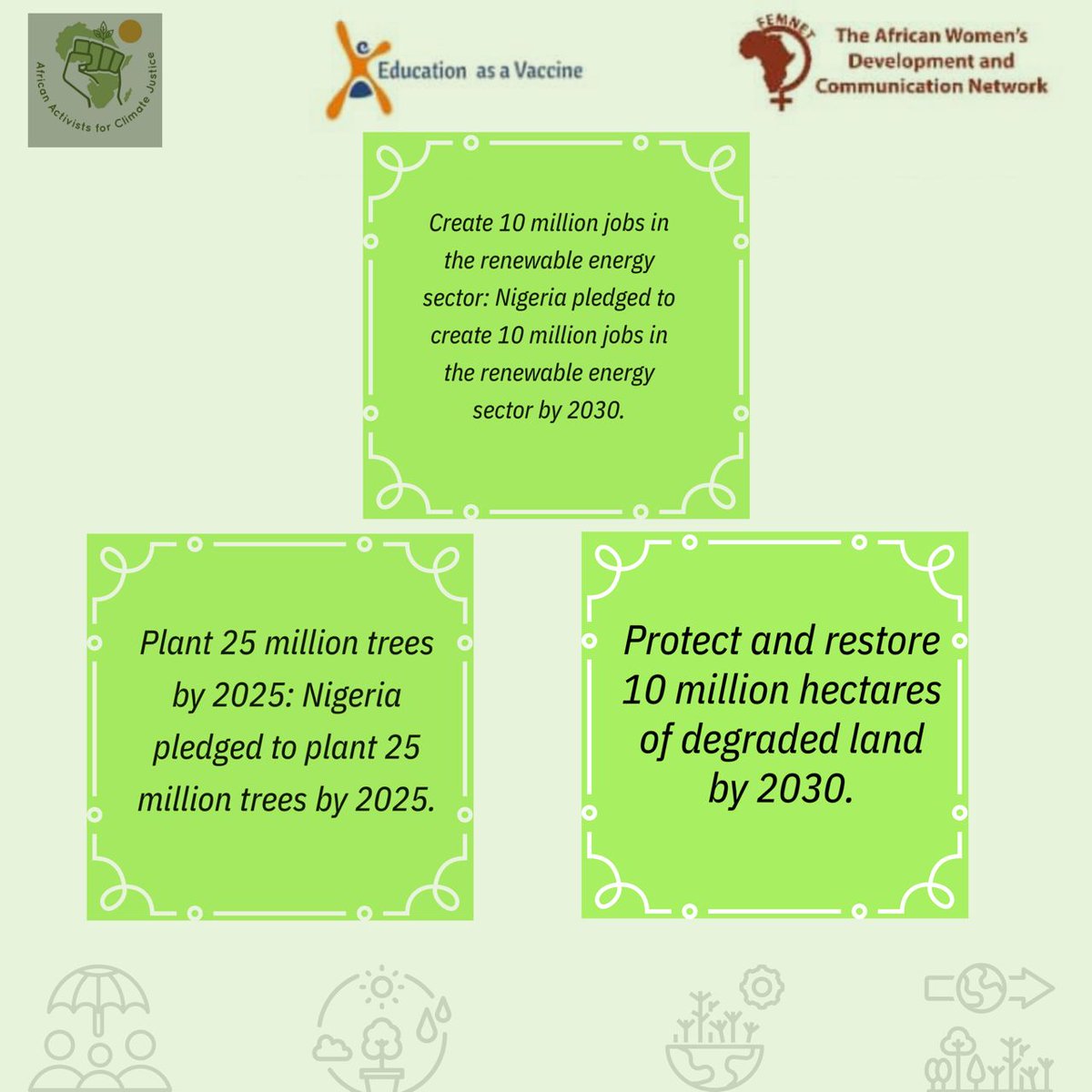 Kweenteefeh's tweet photo. We are taking action now to ensure net-zero emissions by 2060. @WGC_Climate 
@UNFCCC 
@UNDPClimate 
@GovWike 
@SPNigeria 
@BarrUjuKennedy 
@NGRSenate 
@The_MINDgineer 
@officialABAT 
@Greenpeaceafric 
@DrSalisuDahiru https://t.co/ekoAqojh7x