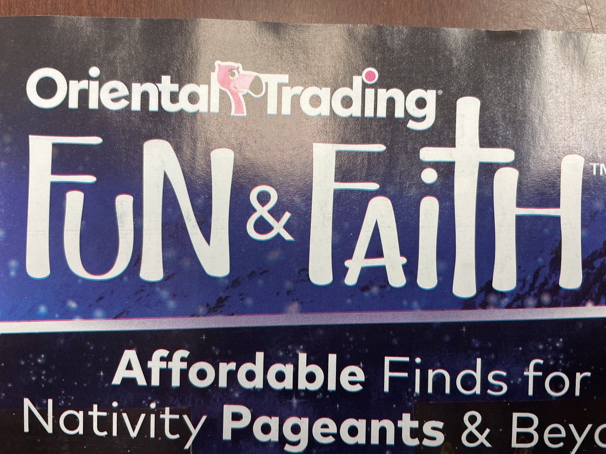 Pastorsproblems's tweet image. Probably due for a name change. 

@OrientalTrading